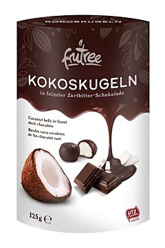 Kokos v horkej čokoláde čerstvo vyrobené a balené priamo z baliarne Frutree