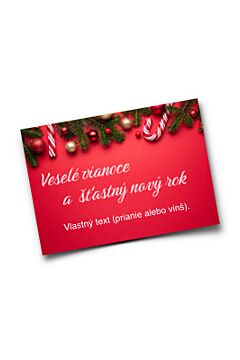 Vianočná pohľadnica s vlastným textom, A6