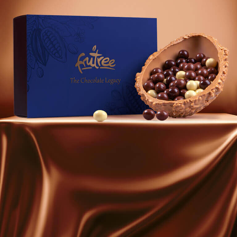 The Chocolate Legacy - zlaté čokoládové vajce - 750 g | Frutree